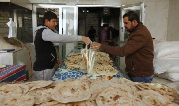 buying bread in Bahgdad